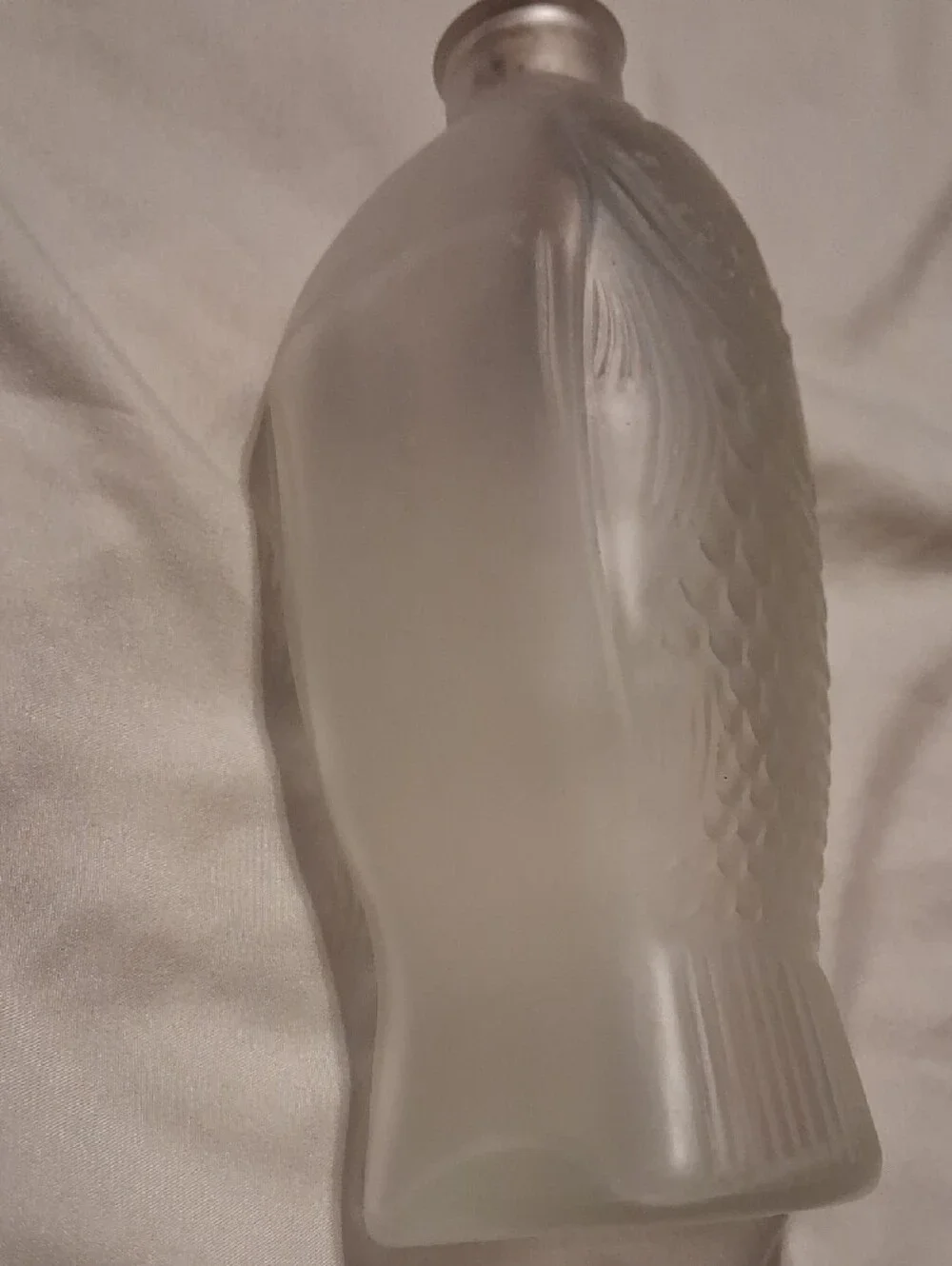 Frosted Fish-Shaped Glass Bottle - Doctor Sisson's Bitter Style